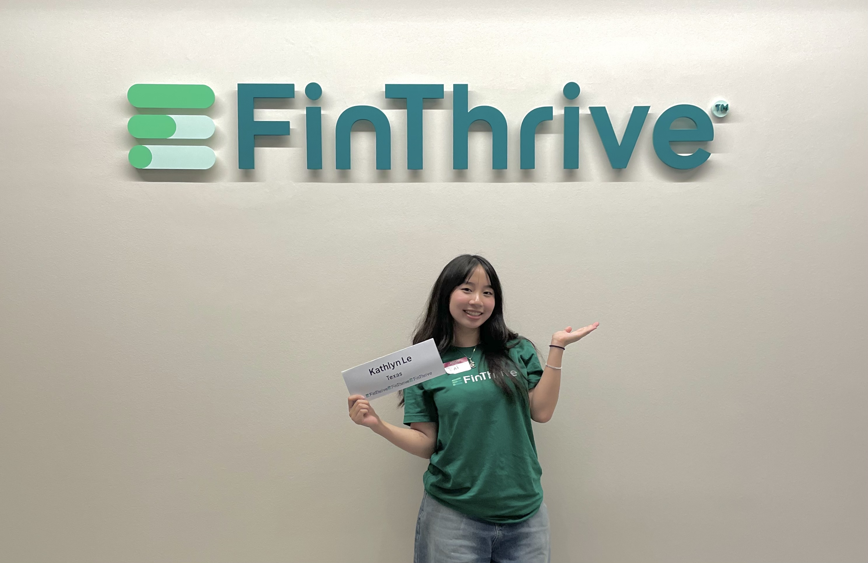 Kathlyn at FinThrive Dallas HQ